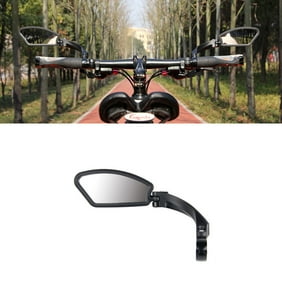 Hafny Handlebar Safe Rearview Side Mirror Adjustable Bike Stainless Steel Black